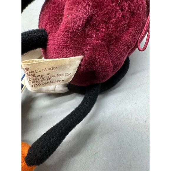 Applesauce California Raisins Plush Toy With Guitar By Applause 1988 READ - Picture 7 of 7